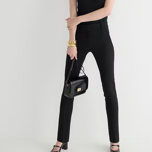 J Crew Full Length Cameron Black Pants NWT - Picture 1 of 9